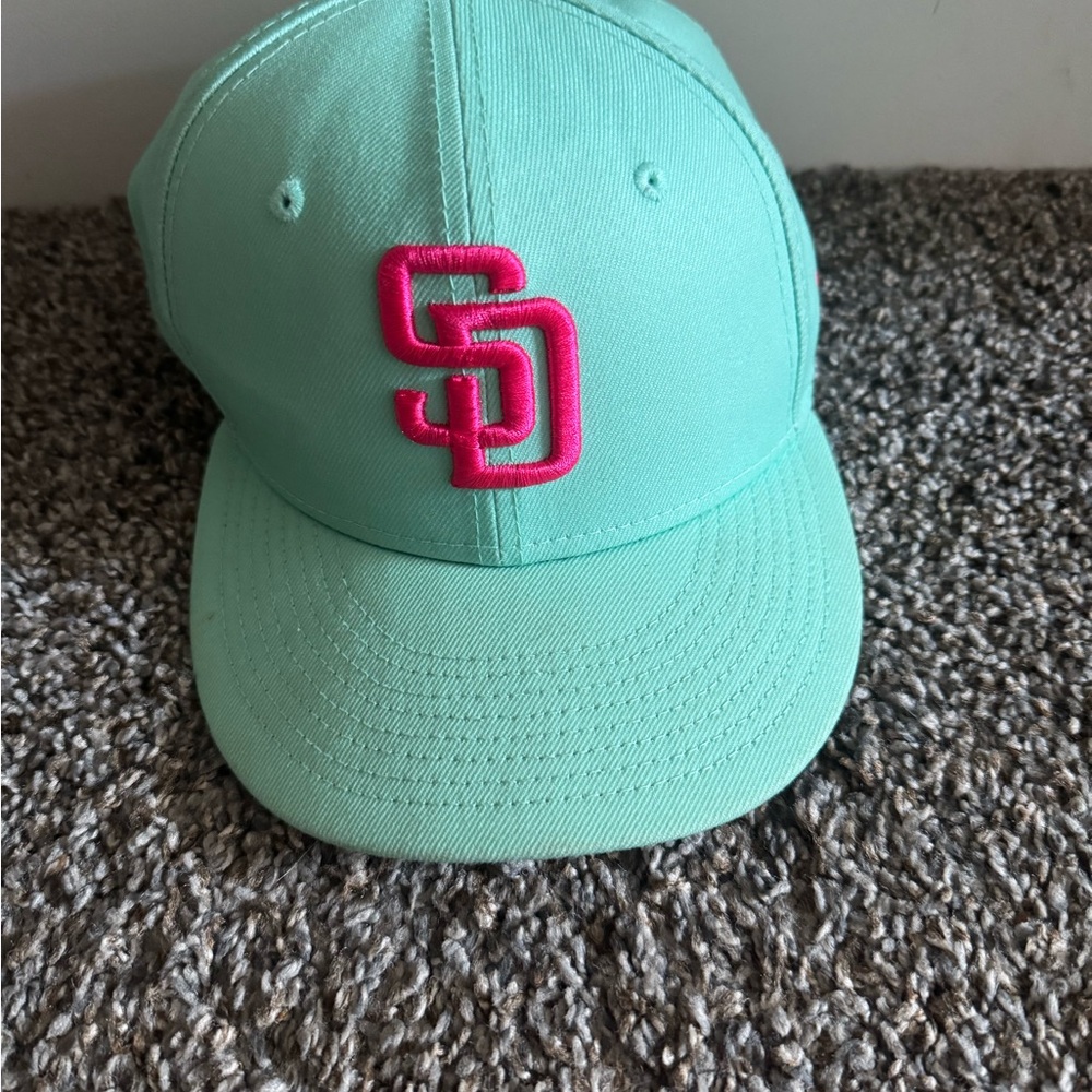 San Diego Padres city fitted hat sz 7 1/8